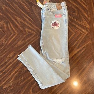Girls ankle straight jeans NWT